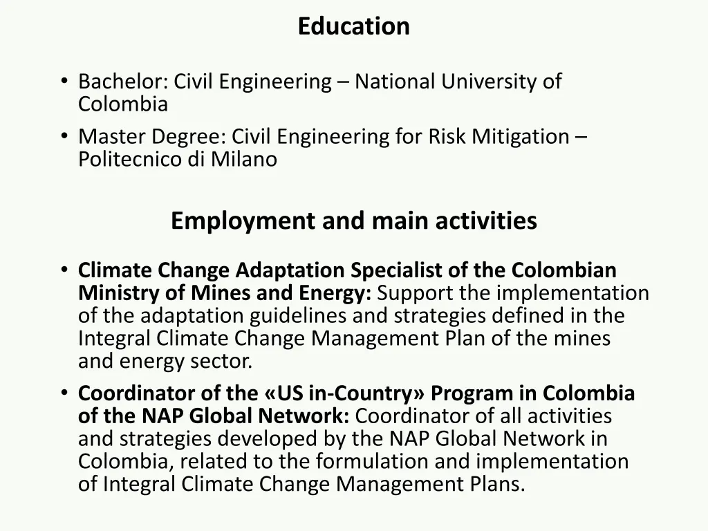 education