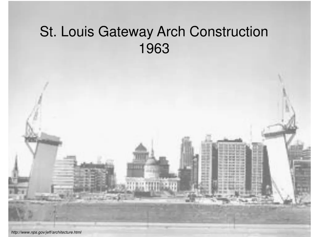 st louis gateway arch construction 1963