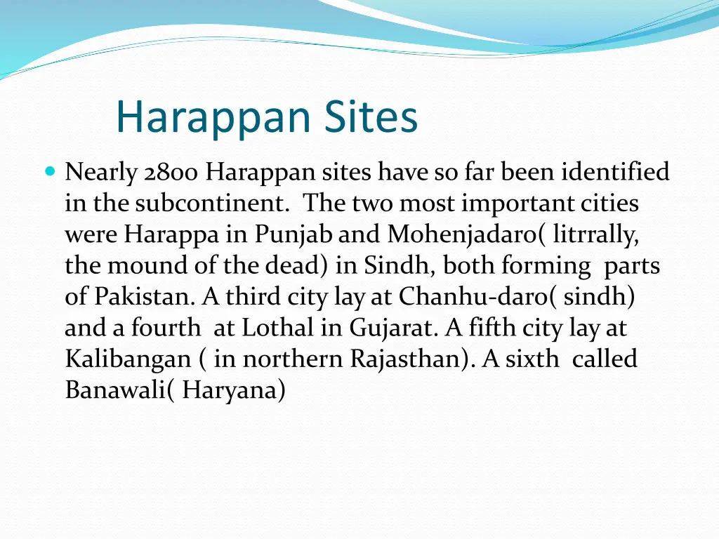harappan sites