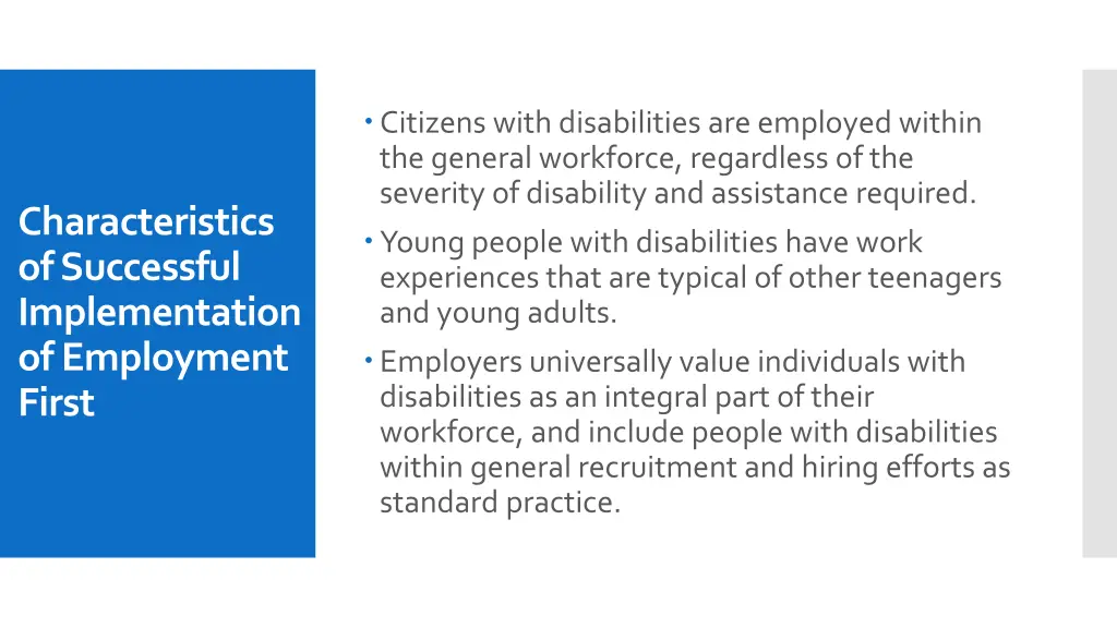 citizens with disabilities are employed within