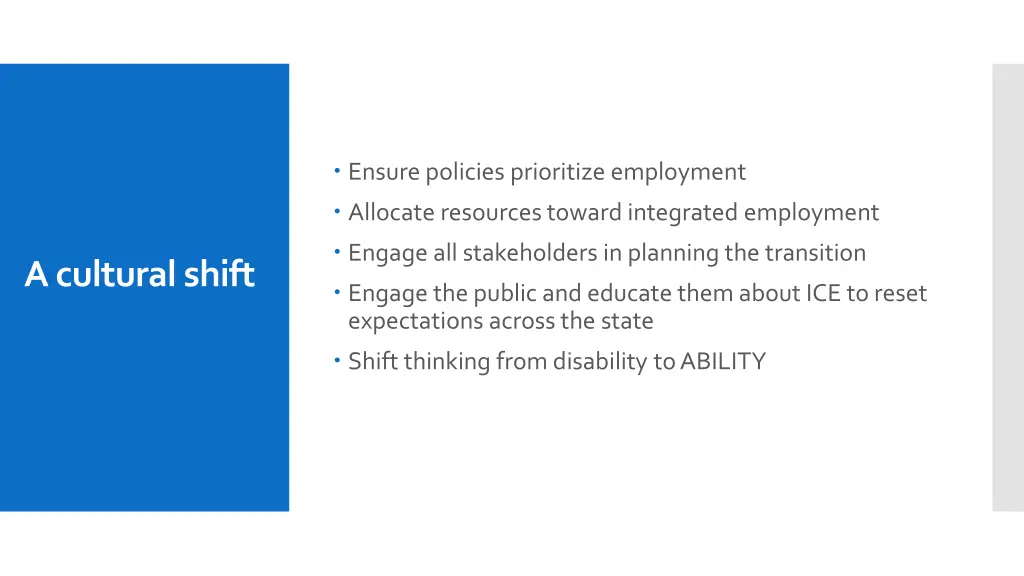 ensure policies prioritize employment allocate