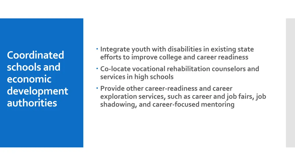 integrate youth with disabilities in existing