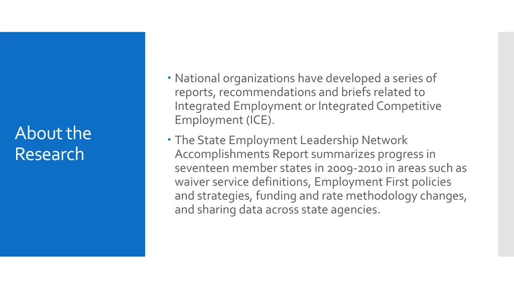 national organizations have developed a series