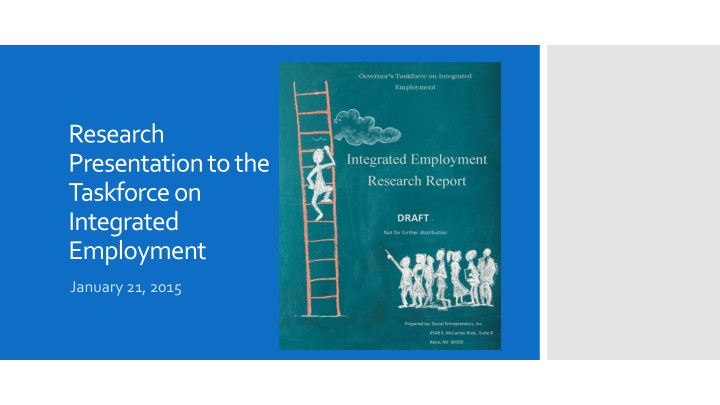 research presentation to the taskforce