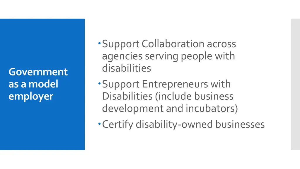 support collaboration across agencies serving