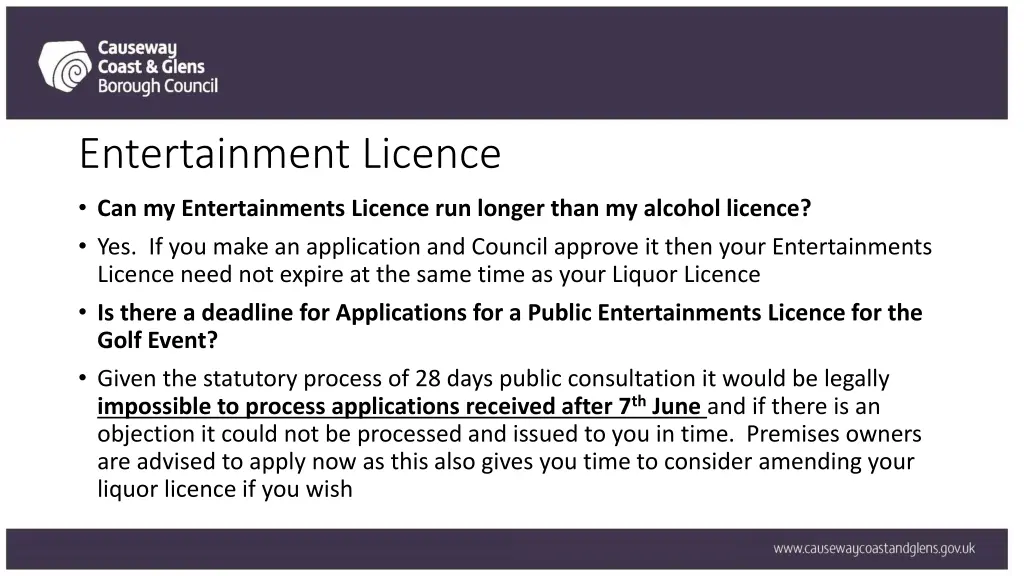 entertainment licence 2