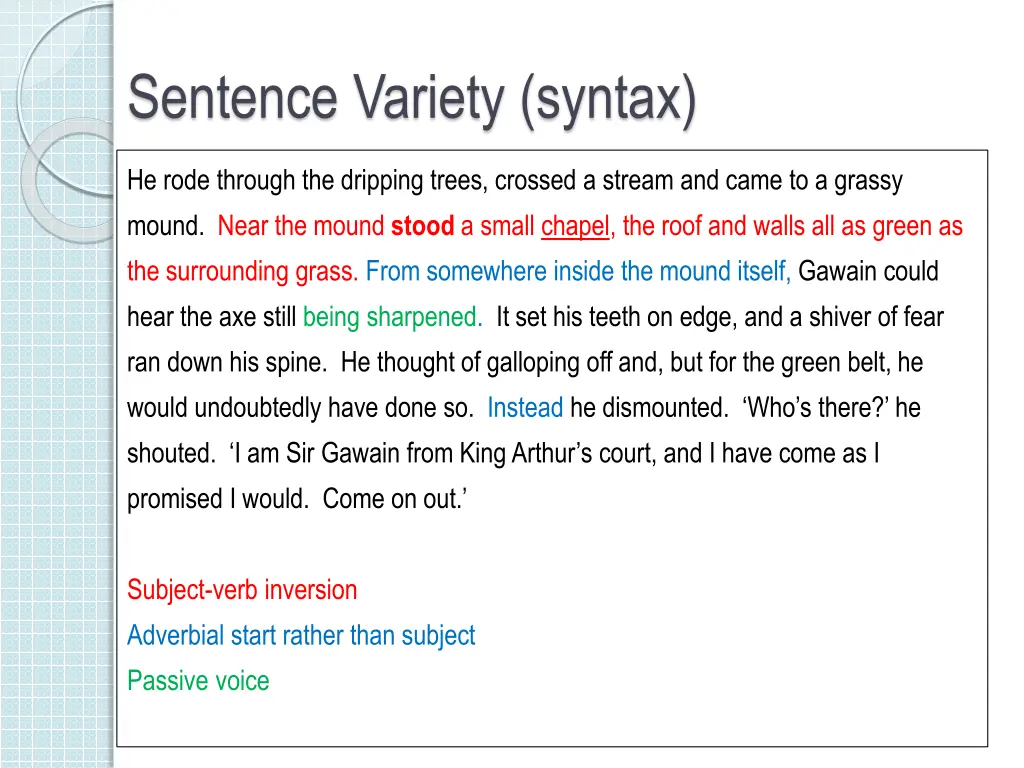 sentence variety syntax