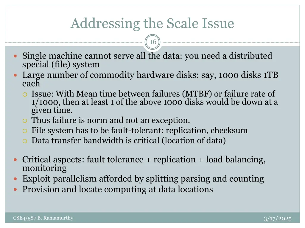 addressing the scale issue