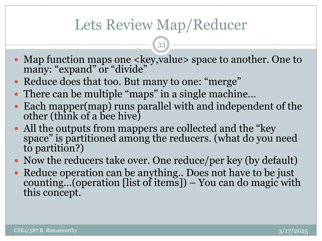 lets review map reducer