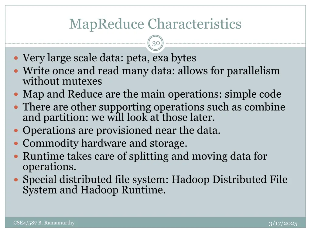 mapreduce characteristics