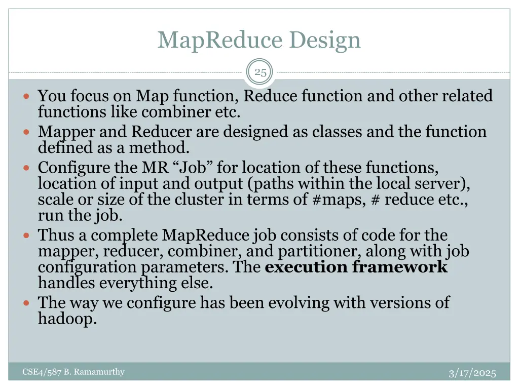 mapreduce design