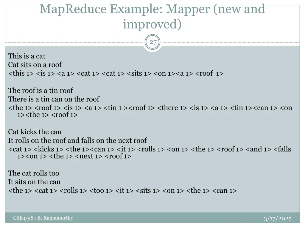 mapreduce example mapper new and improved