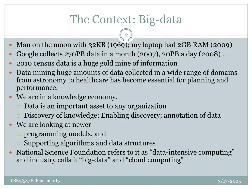 the context big data