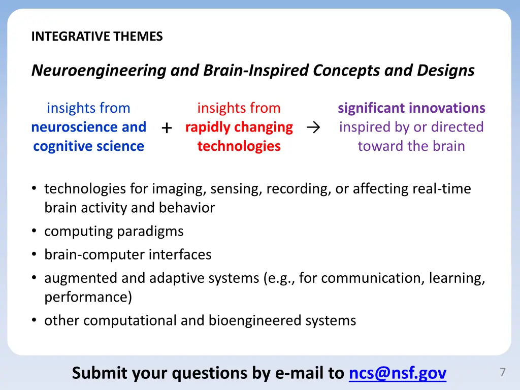 integrative themes