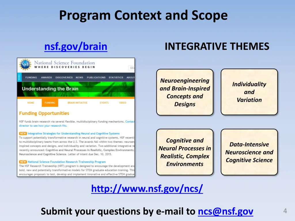 program context and scope