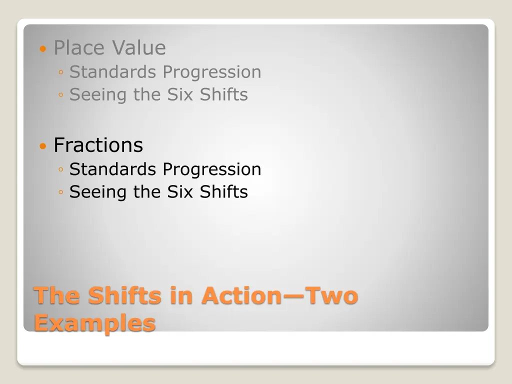 place value standards progression seeing 1