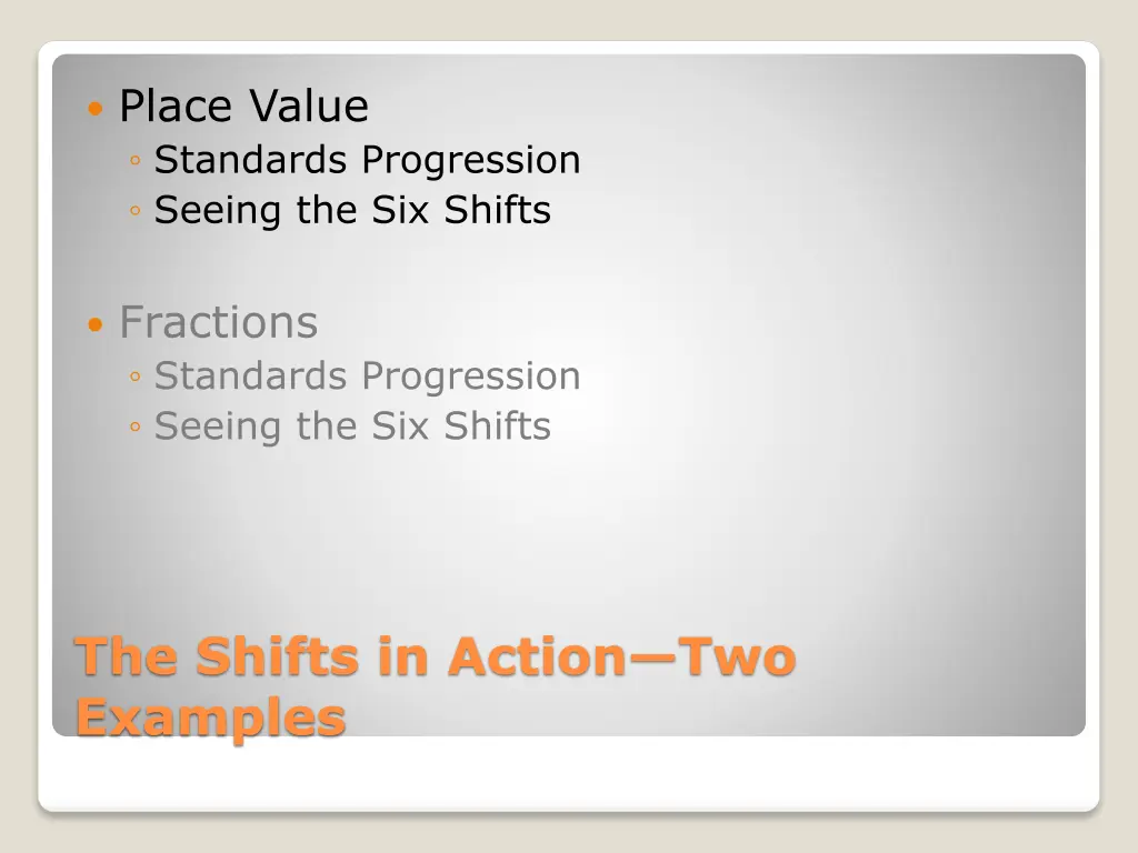 place value standards progression seeing