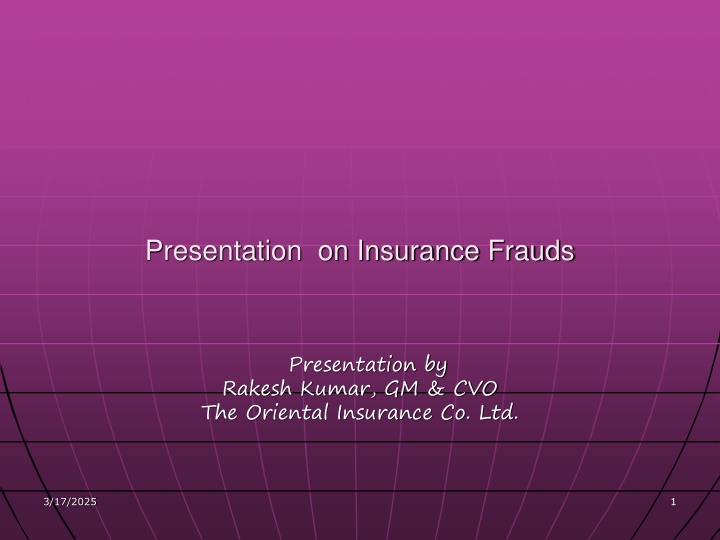 presentation on insurance frauds