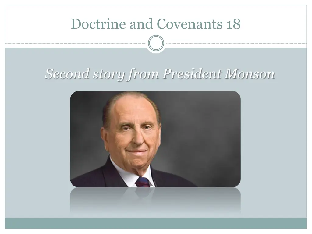 doctrine and covenants 18 1