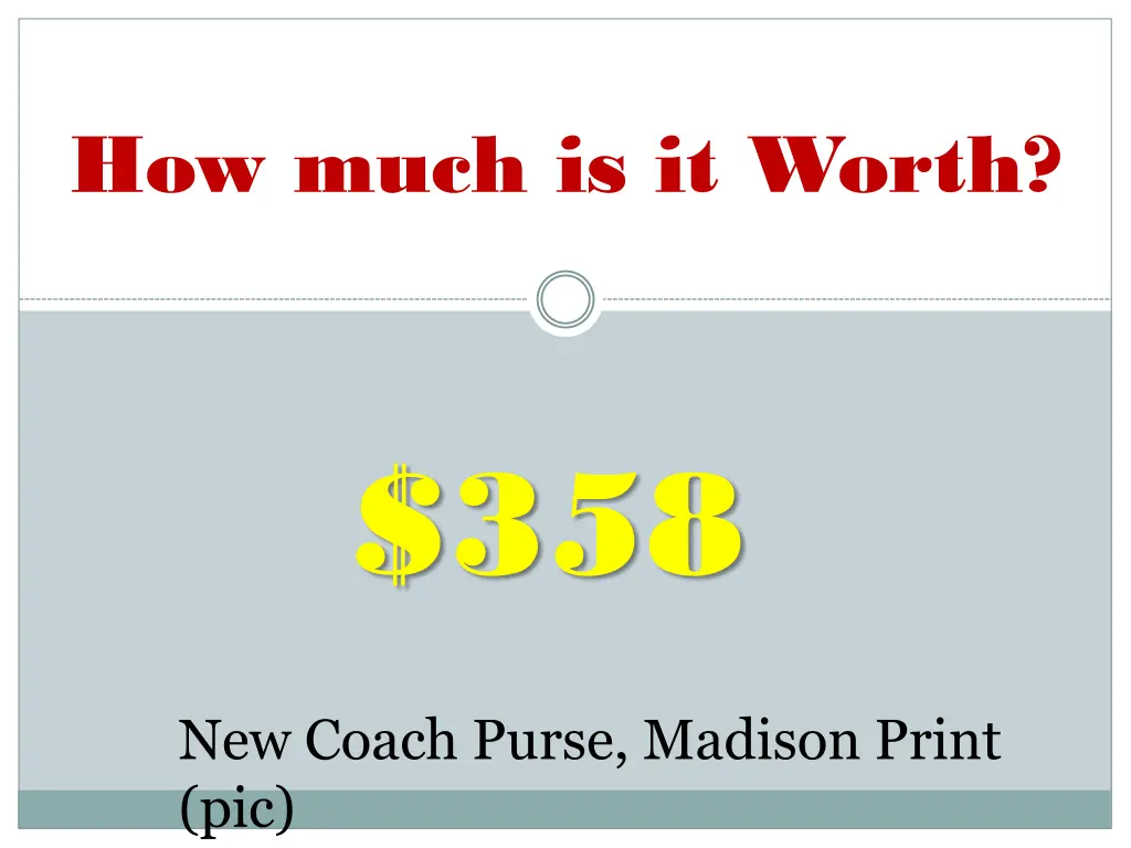 how much is it worth 7