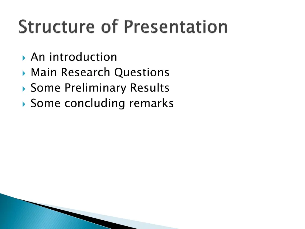 an introduction main research questions some
