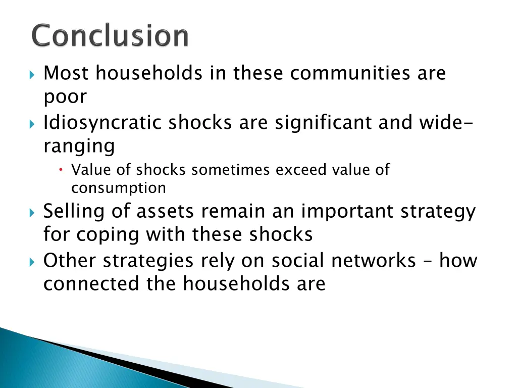 most households in these communities are poor