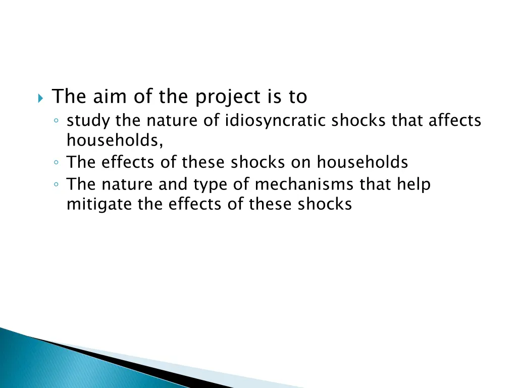 the aim of the project is to study the nature