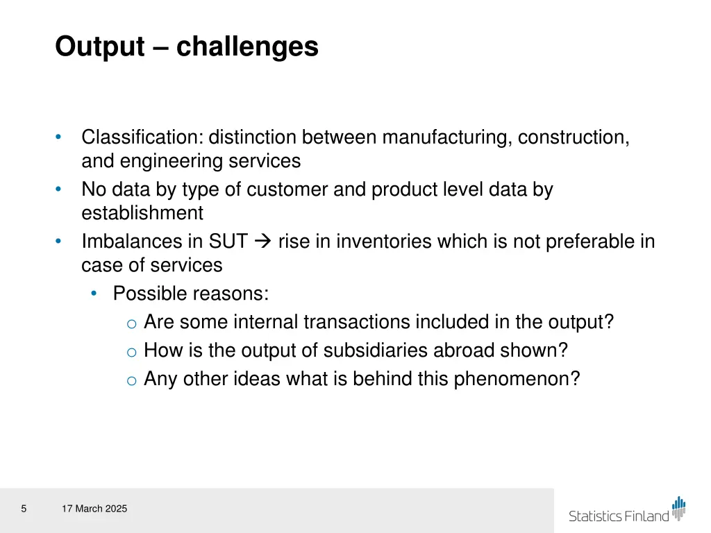 output challenges