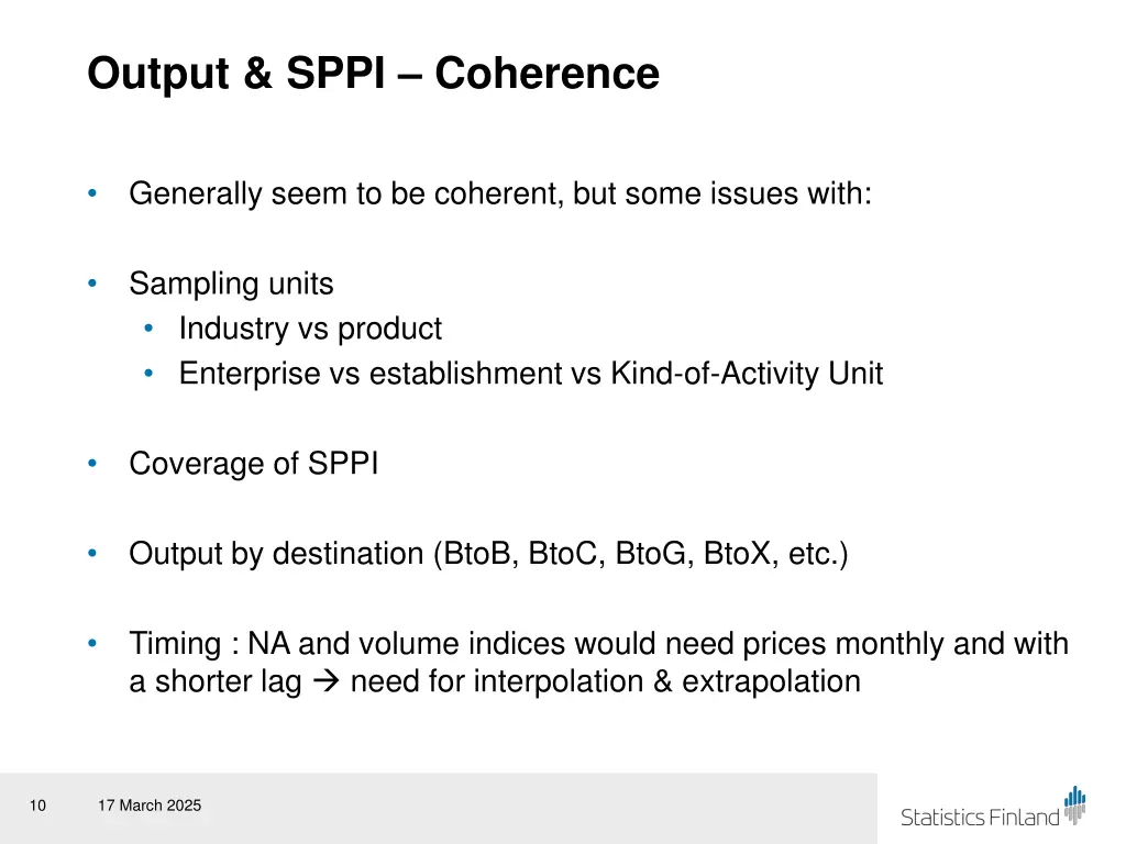 output sppi coherence