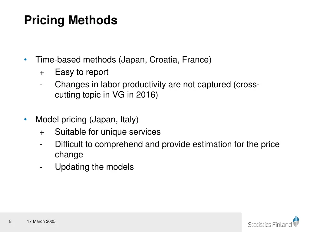 pricing methods