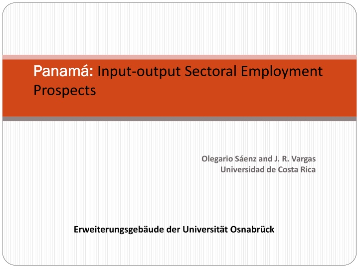 panam panam input output sectoral employment