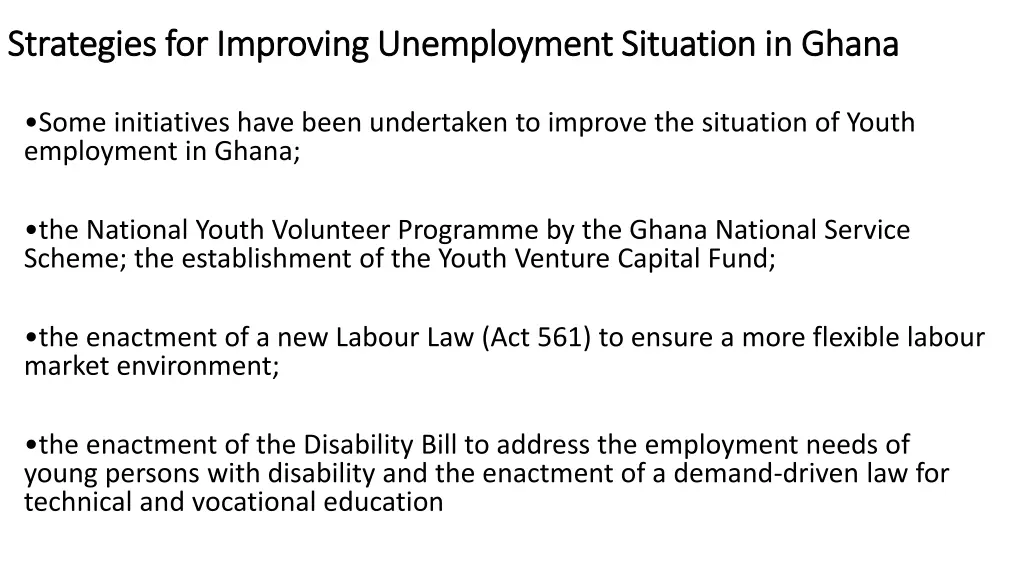 strategies strategies for improving unemployment
