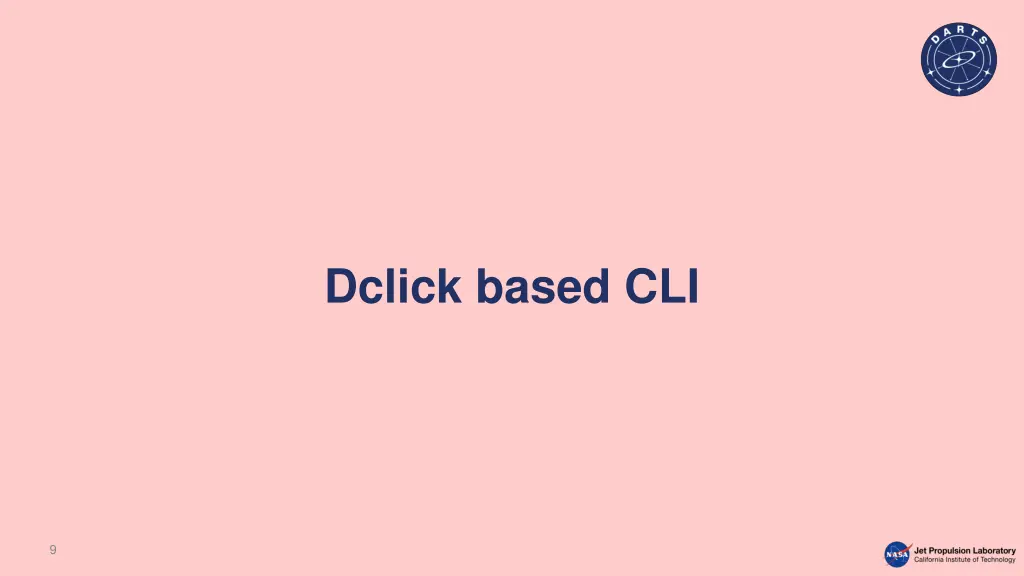 dclick based cli