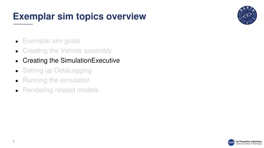 exemplar sim topics overview