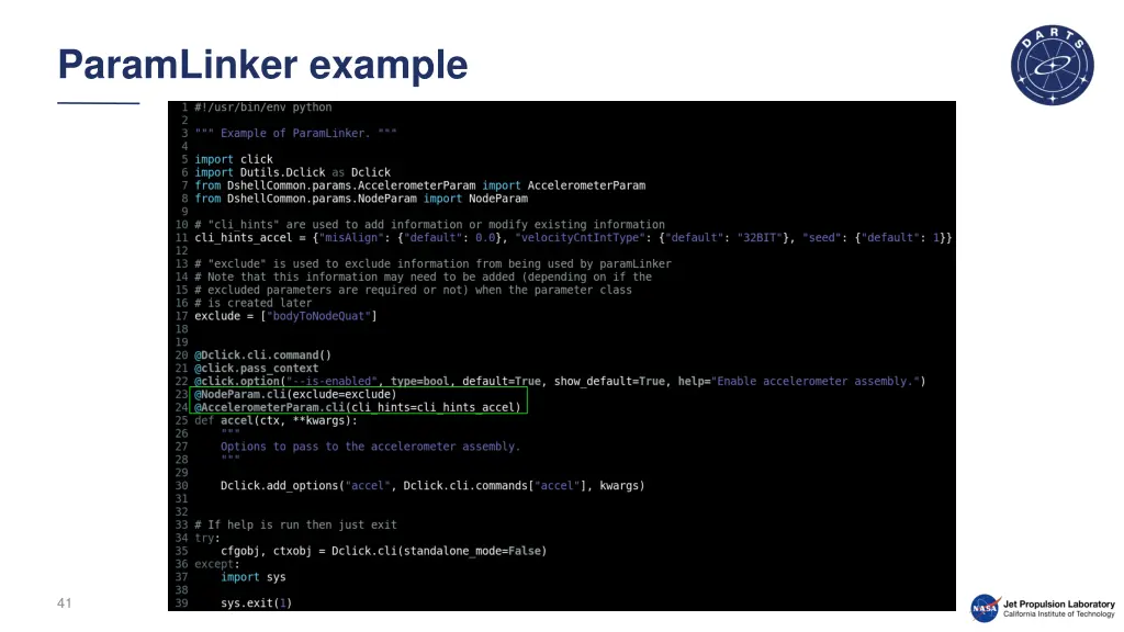 paramlinker example