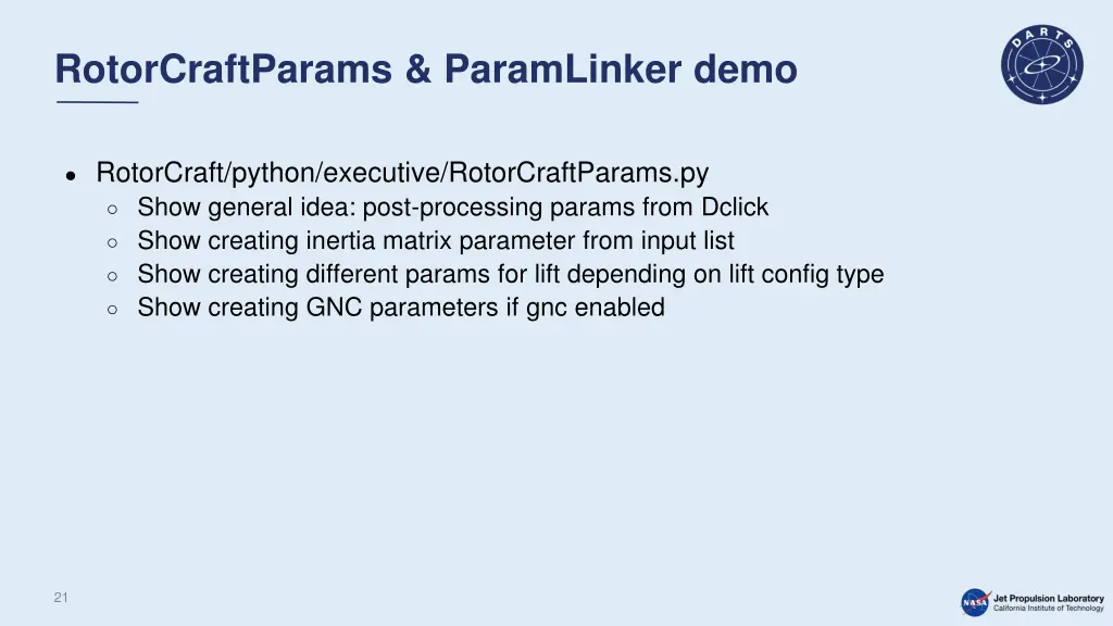 rotorcraftparams paramlinker demo