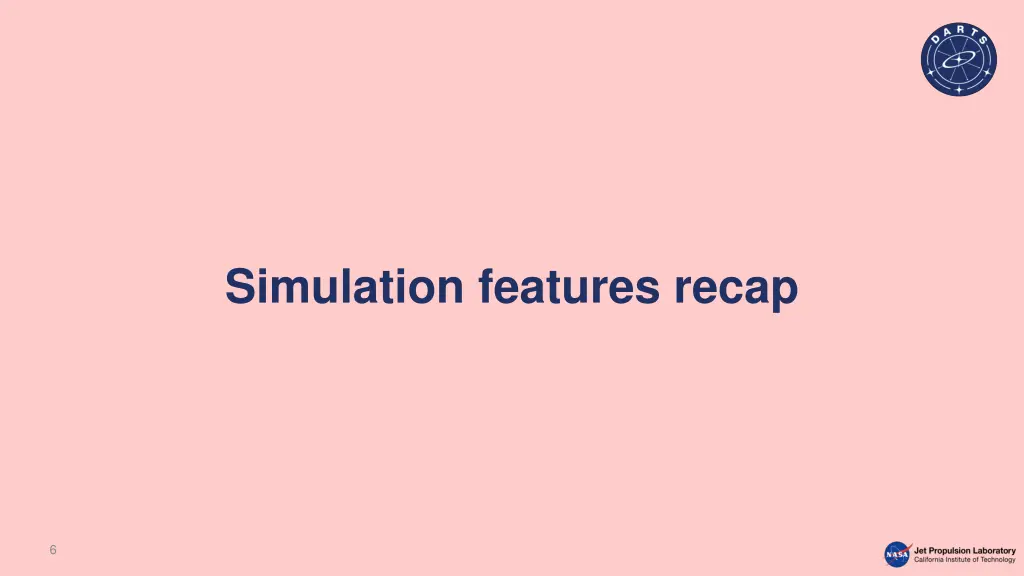 simulation features recap