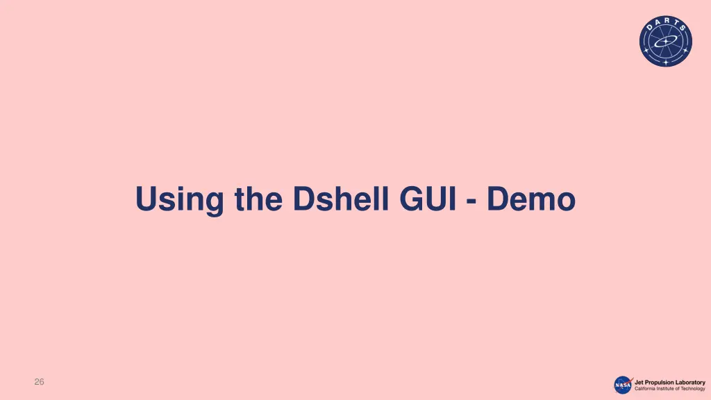 using the dshell gui demo
