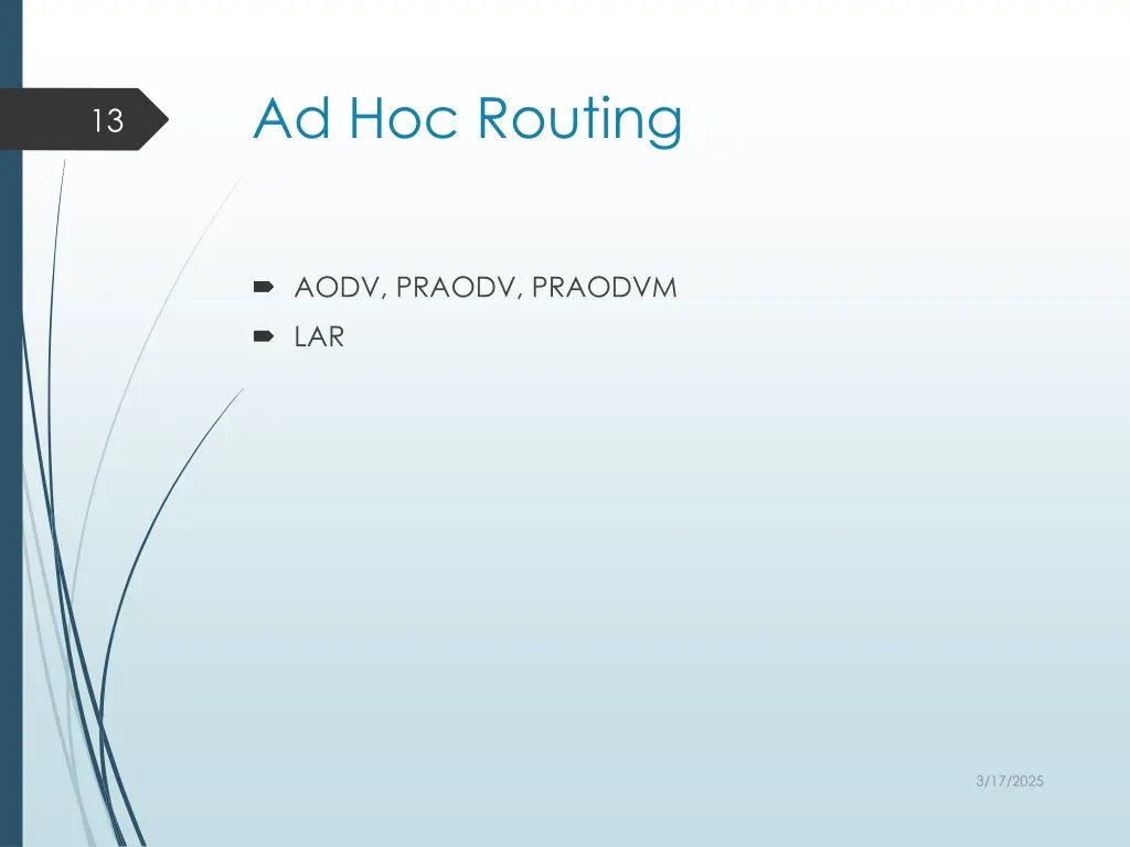 ad hoc routing