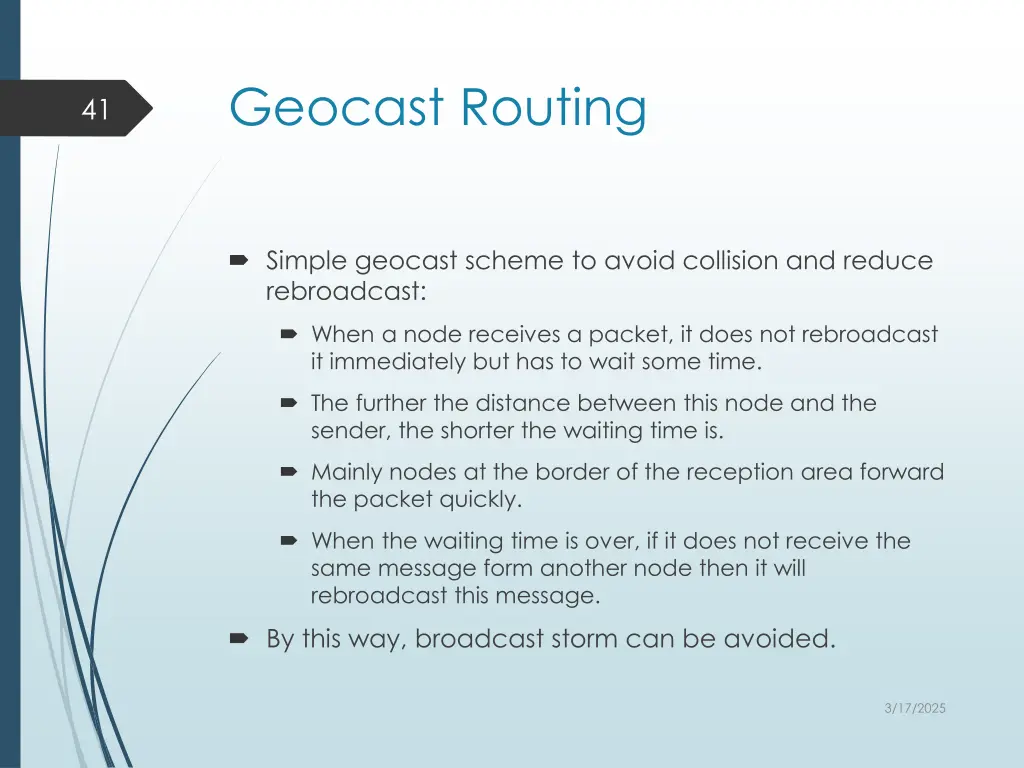 geocast routing 1