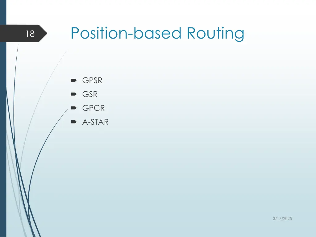 position based routing