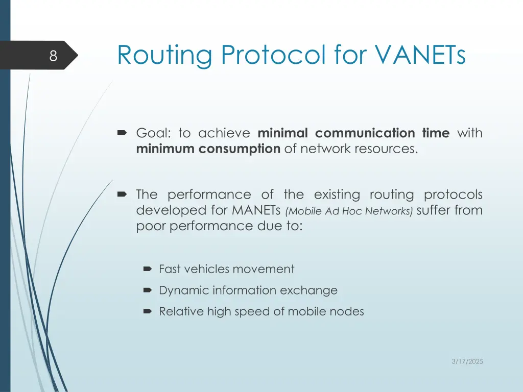 routing protocol for vanets