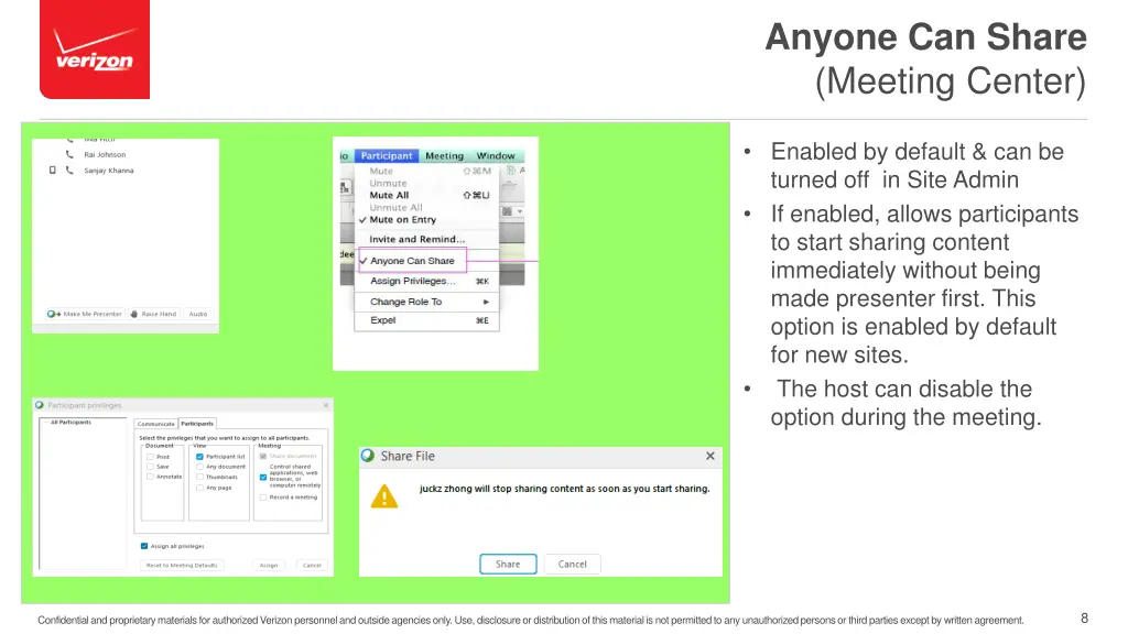 anyone can share meeting center