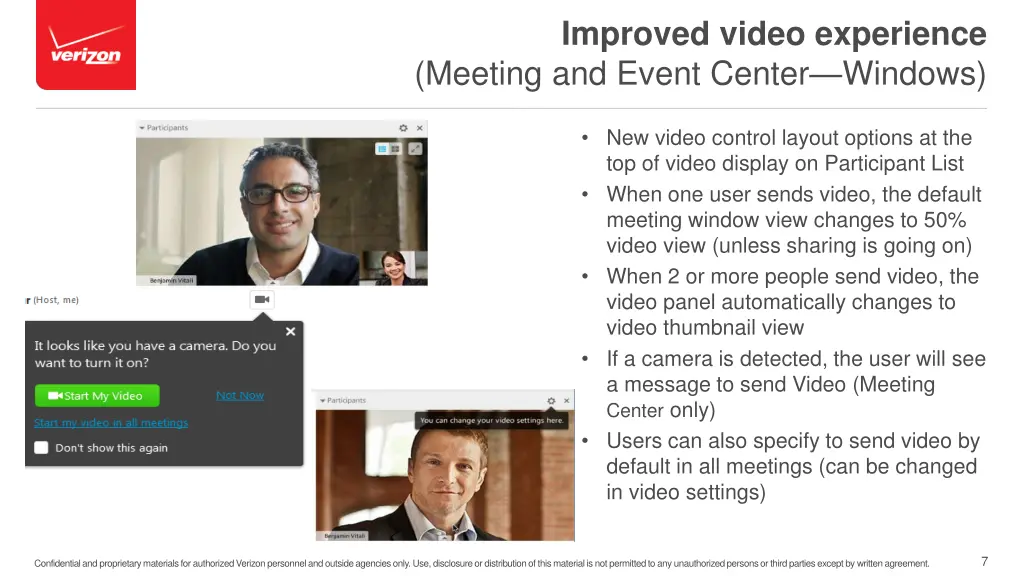 improved video experience meeting and event