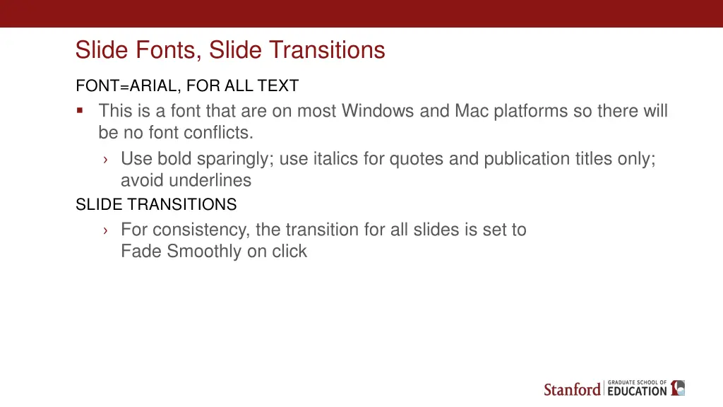 slide fonts slide transitions