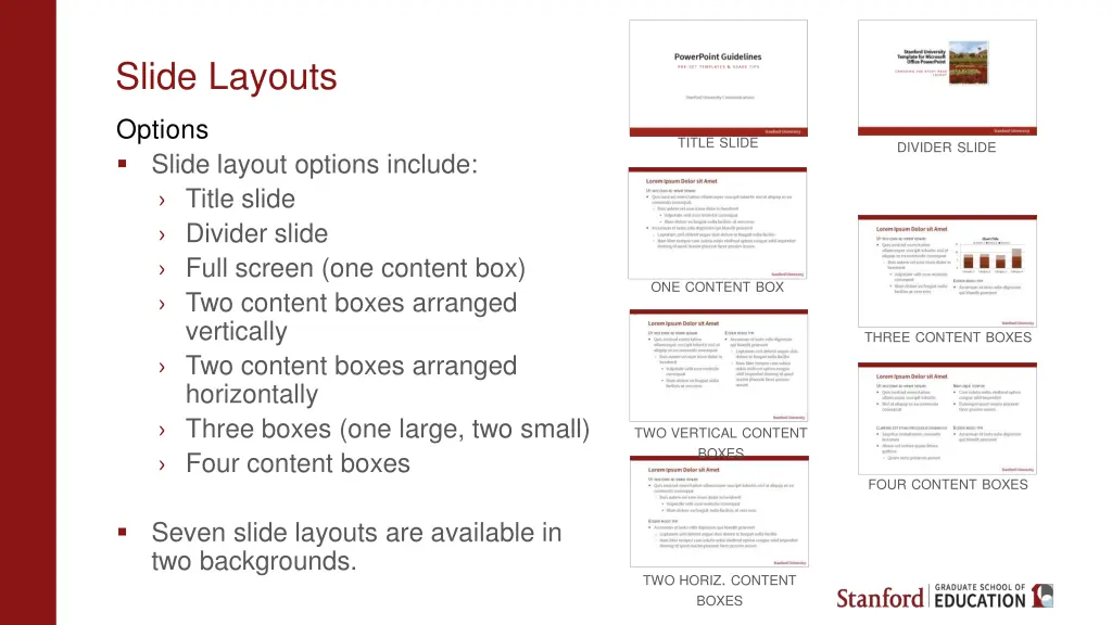 slide layouts