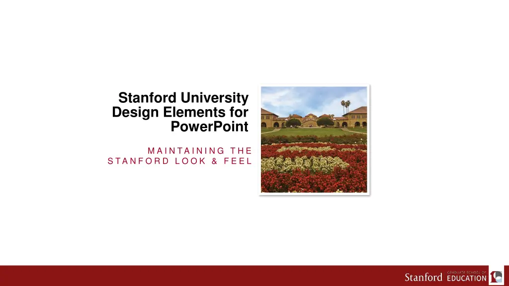 stanford university design elements for powerpoint