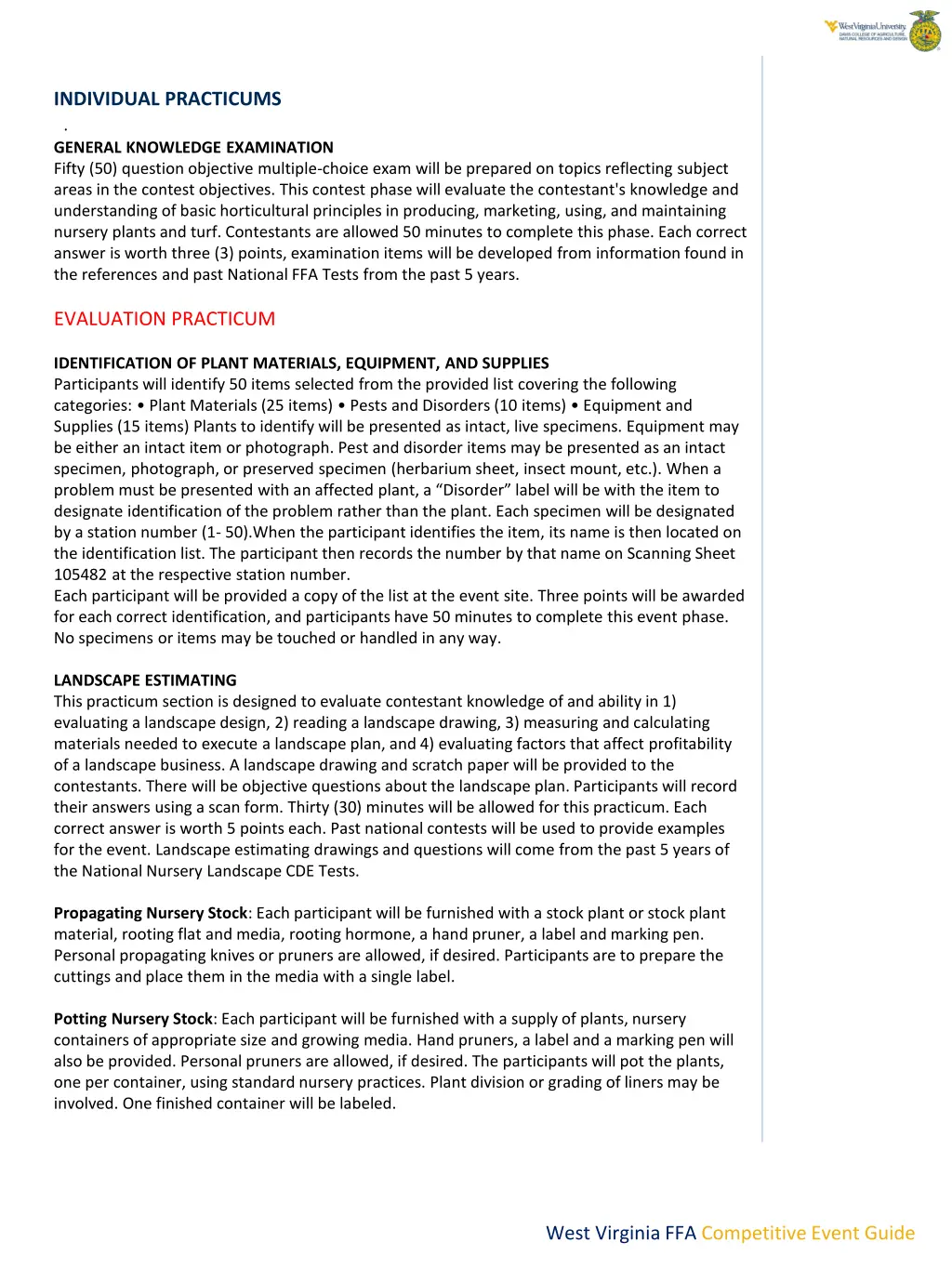 individual practicums general knowledge