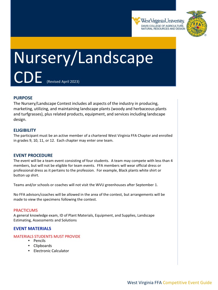 nursery landscape cde revised april 2023