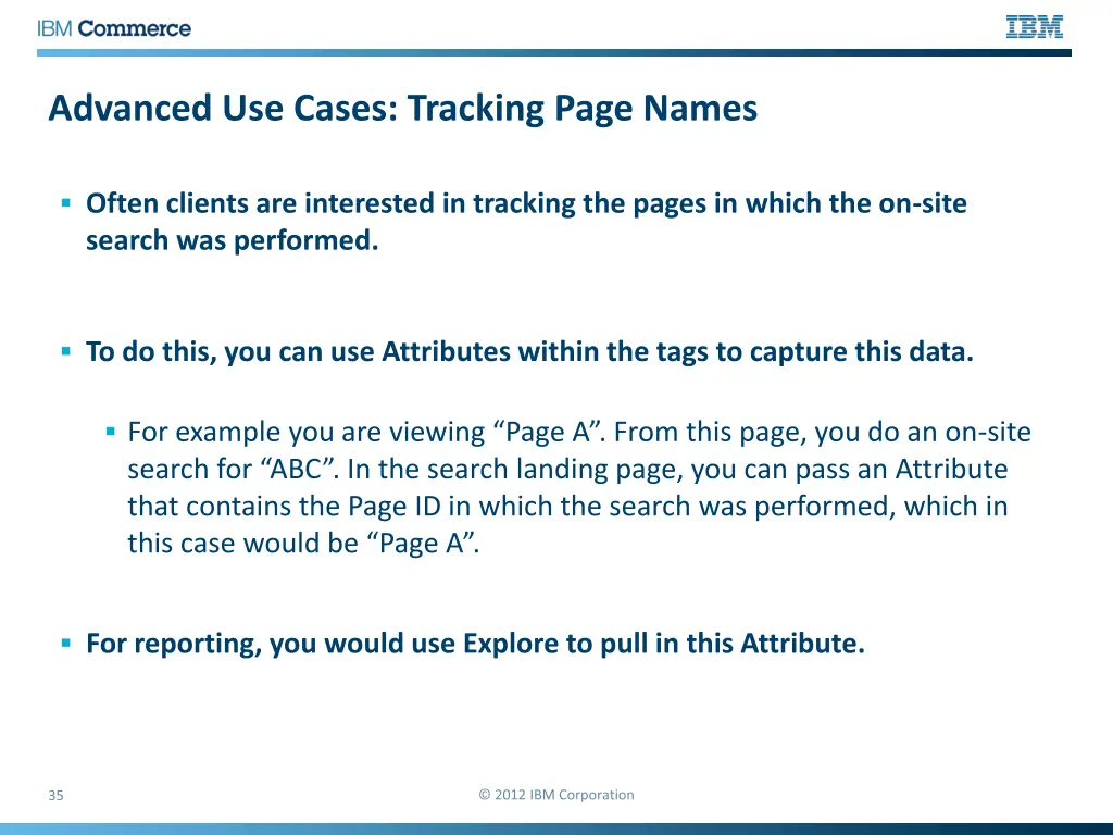 advanced use cases tracking page names